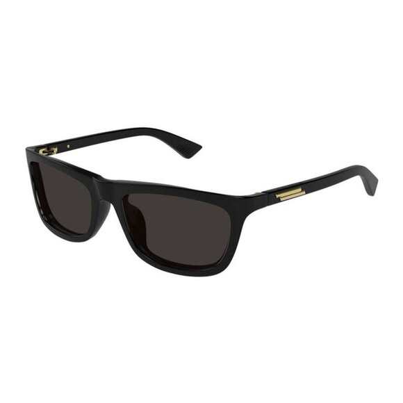 NEW BOTTEGA VENETA SUNGLASSES, UNISEX BLACK SQUARE EYEWEAR BOTTEGA VENETA - Picture 1 of 3